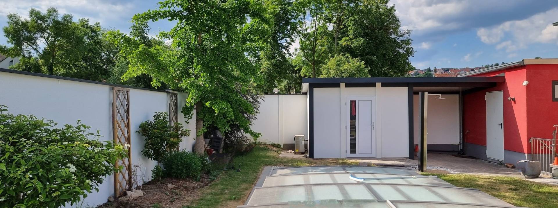 Modulare Wandsysteme Gartenhaus und Sichtschutz